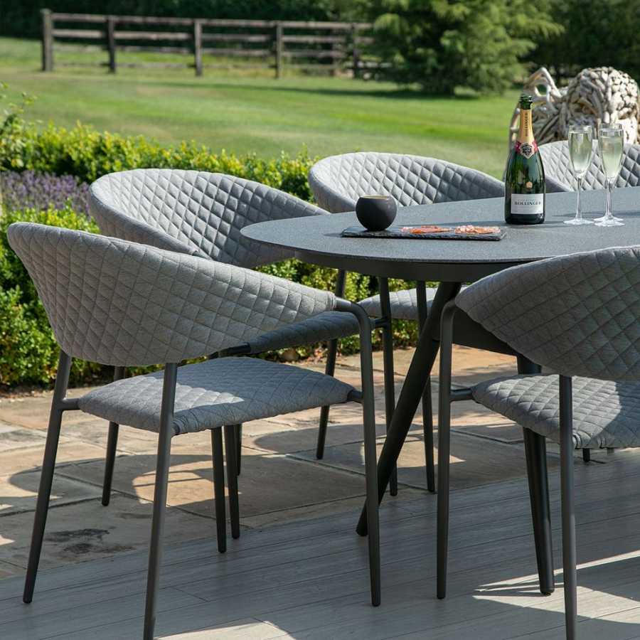 Maze Pebble 8 Seater Outdoor Dining Set - Flanelle