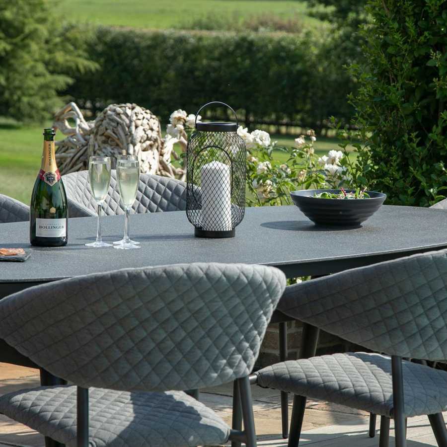 Maze Pebble 8 Seater Outdoor Dining Set - Flanelle