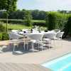 Maze Pebble 8 Seater Outdoor Dining Set - Lead Chine