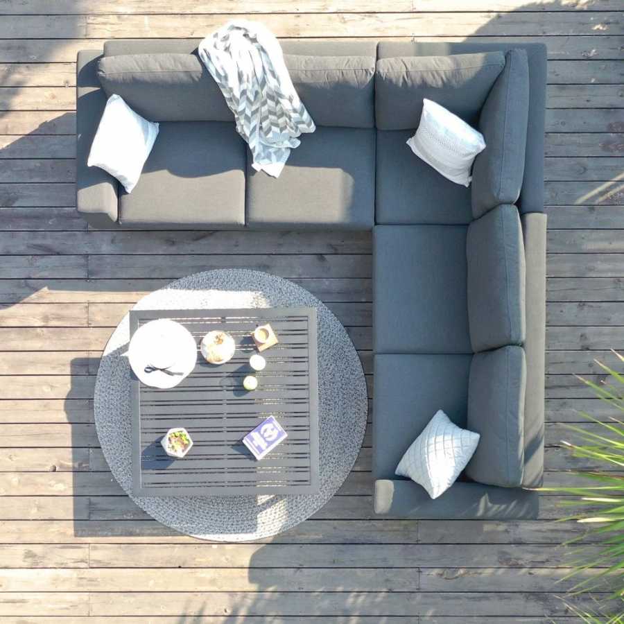 Maze Ethos 5 Seater Outdoor Corner Sofa Set - Flanelle