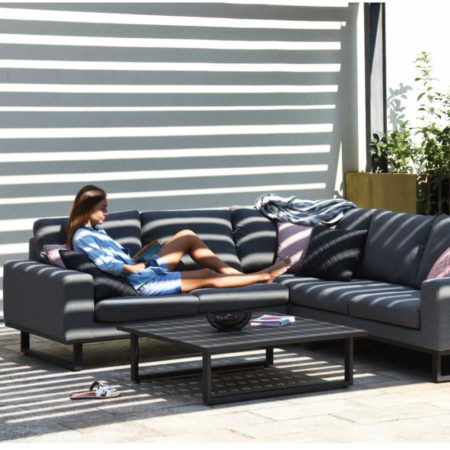 Maze Ethos 5 Seater Outdoor Corner Sofa Set - Flanelle