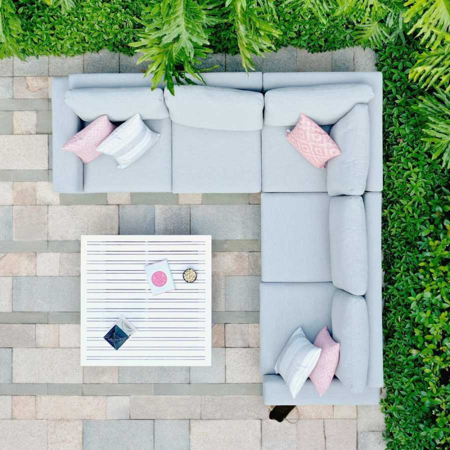 Maze Ethos 5 Seater Outdoor Corner Sofa Set - Lead Chine