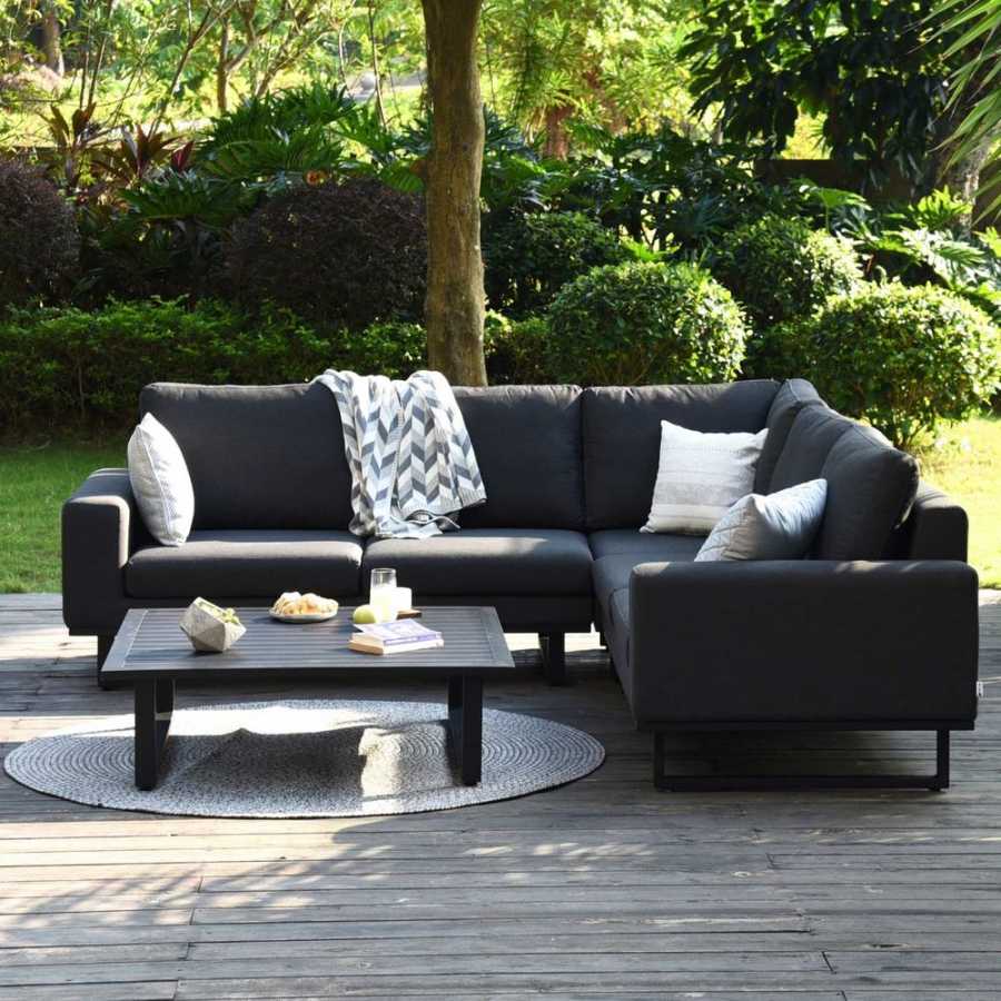 Maze Ethos 5 Seater Outdoor Corner Sofa Set - Charcoal