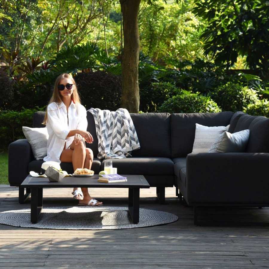 Maze Ethos 5 Seater Outdoor Corner Sofa Set - Charcoal