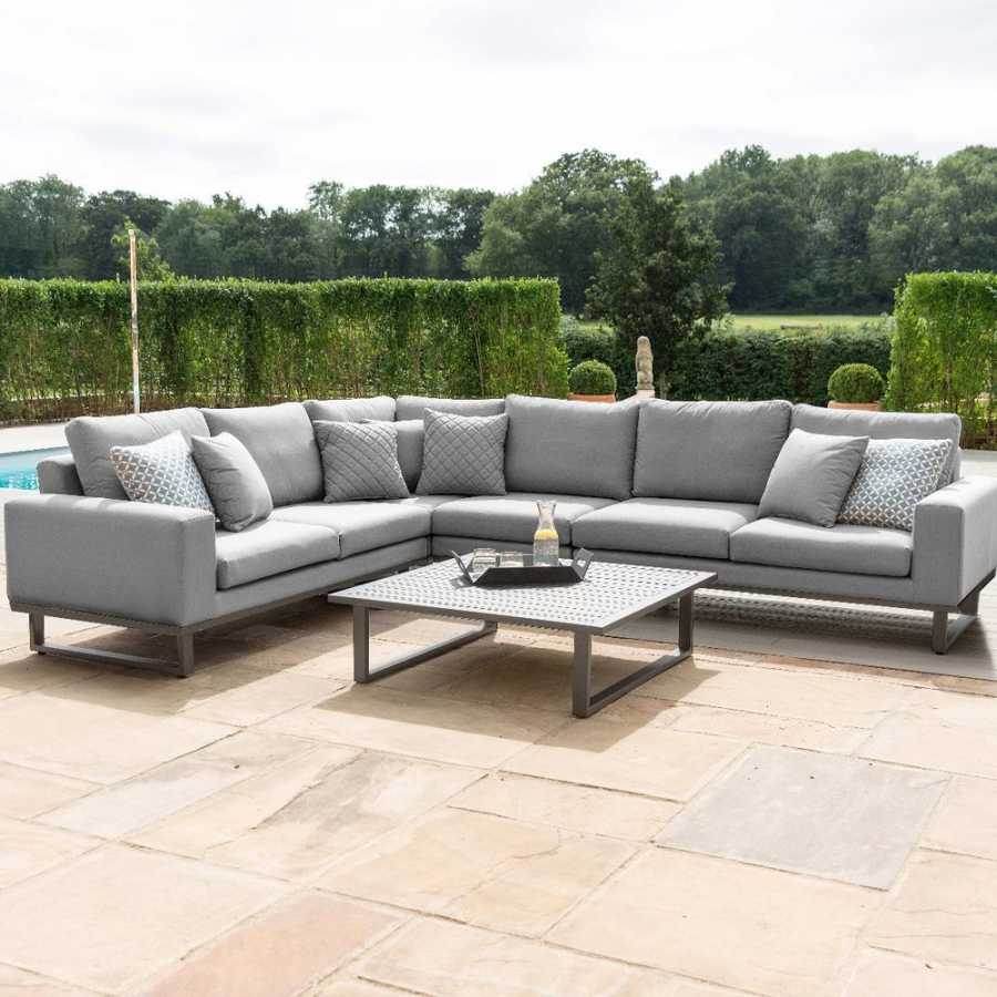 Maze Ethos 6 Seater Outdoor Corner Sofa Set - Flanelle