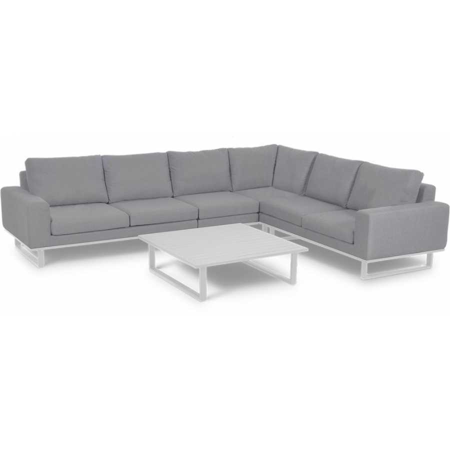 Maze Ethos 6 Seater Outdoor Corner Sofa Set - Lead Chine