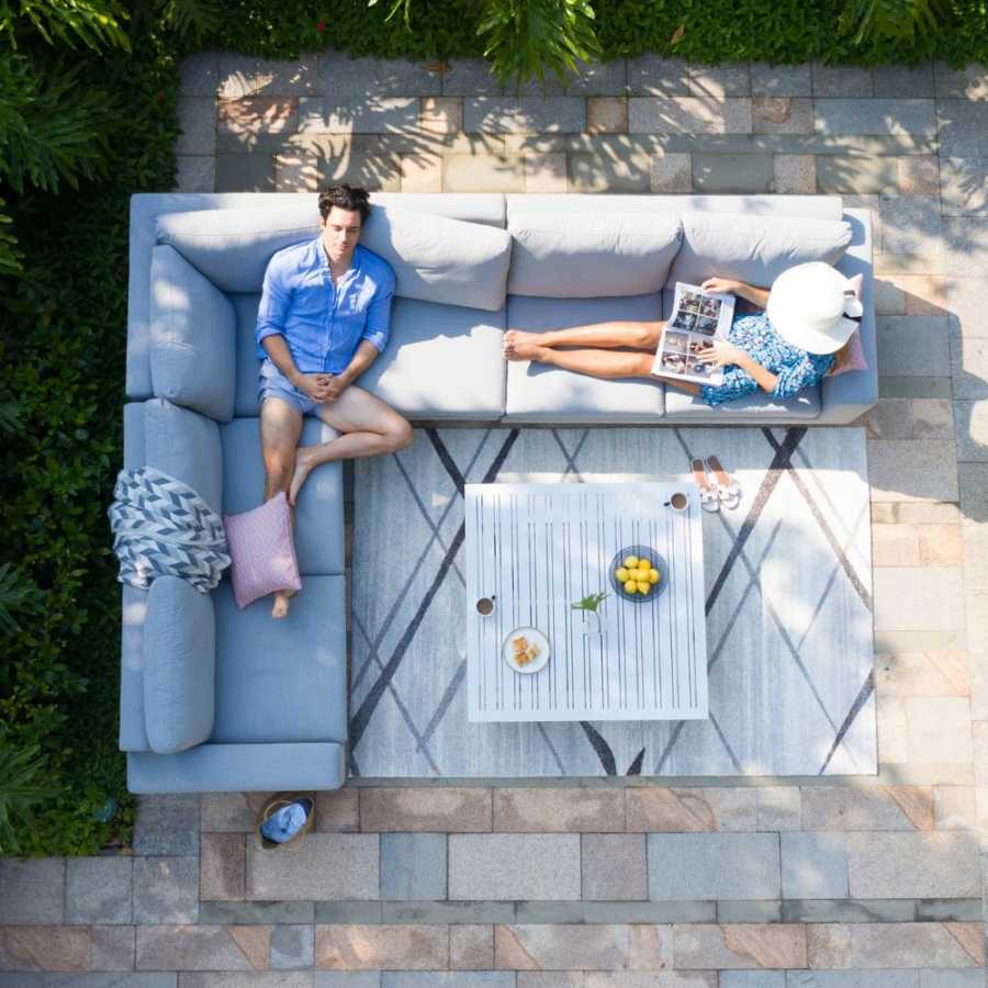 Maze Ethos 6 Seater Outdoor Corner Sofa Set - Lead Chine