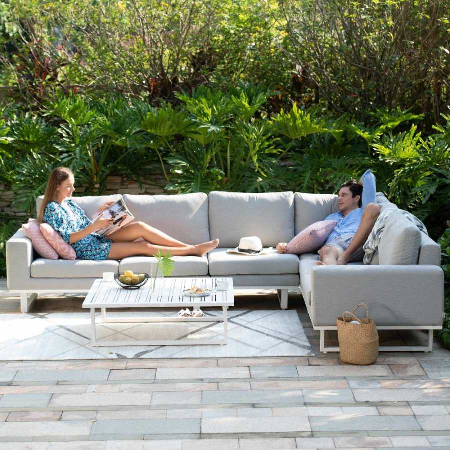 Maze Ethos 6 Seater Outdoor Corner Sofa Set - Lead Chine