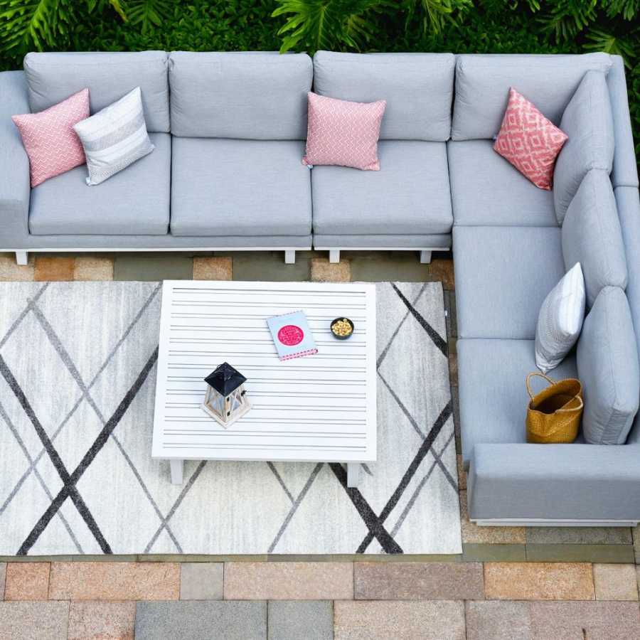 Maze Ethos 6 Seater Outdoor Corner Sofa Set - Lead Chine