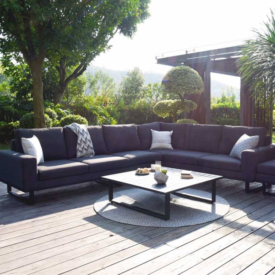 Maze Ethos 6 Seater Outdoor Corner Sofa Set - Charcoal