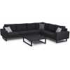 Maze Ethos 6 Seater Outdoor Corner Sofa Set - Charcoal