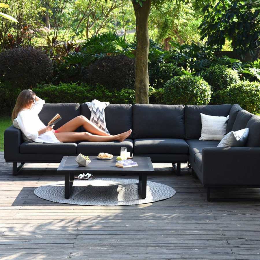 Maze Ethos 6 Seater Outdoor Corner Sofa Set - Charcoal