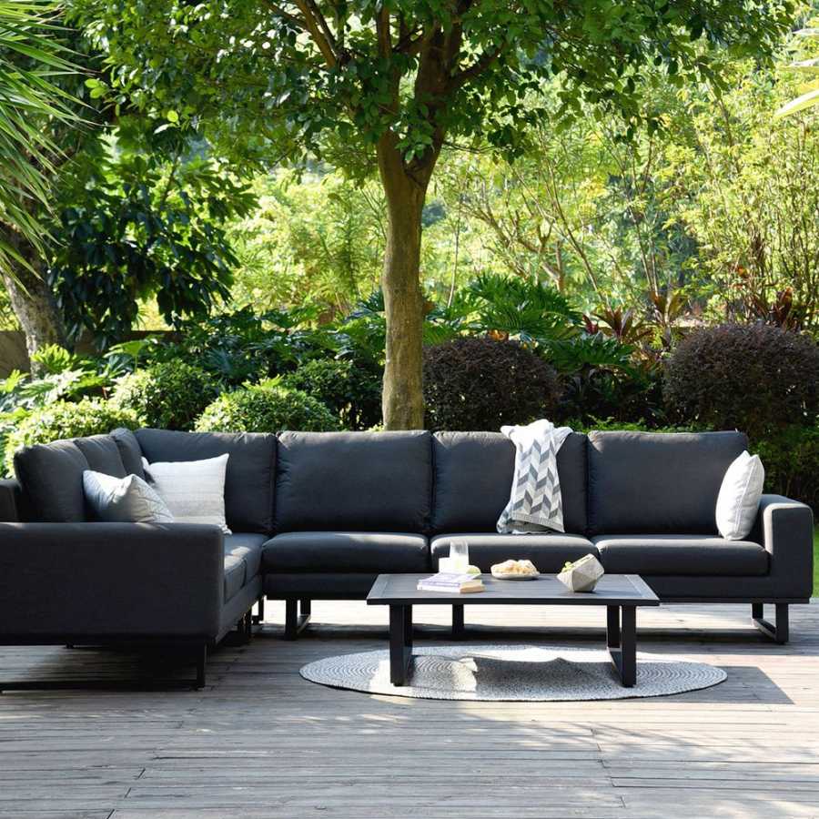 Maze Ethos 6 Seater Outdoor Corner Sofa Set - Charcoal