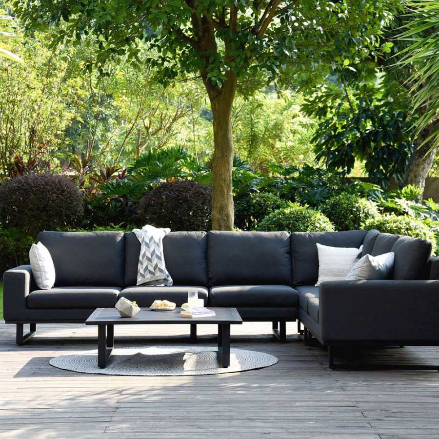 Maze Ethos 6 Seater Outdoor Corner Sofa Set - Charcoal