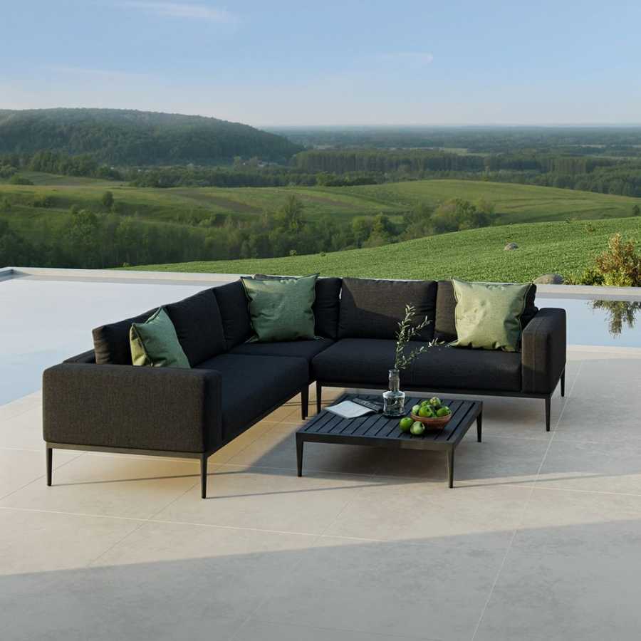 Maze Eve Outdoor Corner Sofa Set - Charcoal