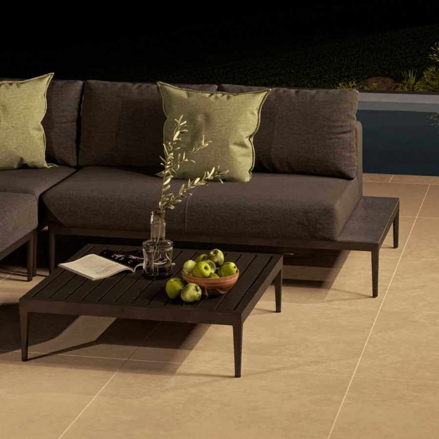 Maze Eve Outdoor Corner Sofa Set - Charcoal