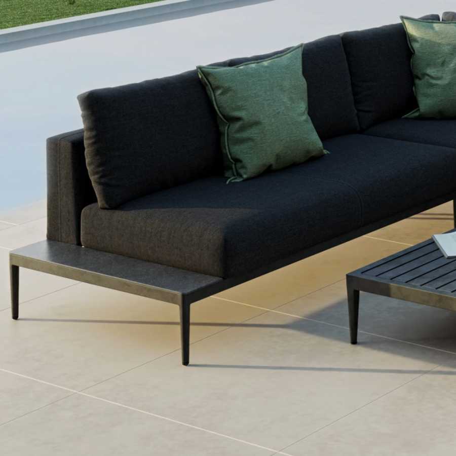 Maze Eve Outdoor Corner Sofa Set - Charcoal