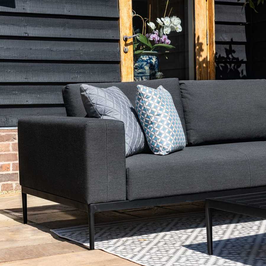 Maze Eve Outdoor Corner Sofa Set - Charcoal