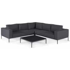 Maze Eve Outdoor Corner Sofa Set - Charcoal