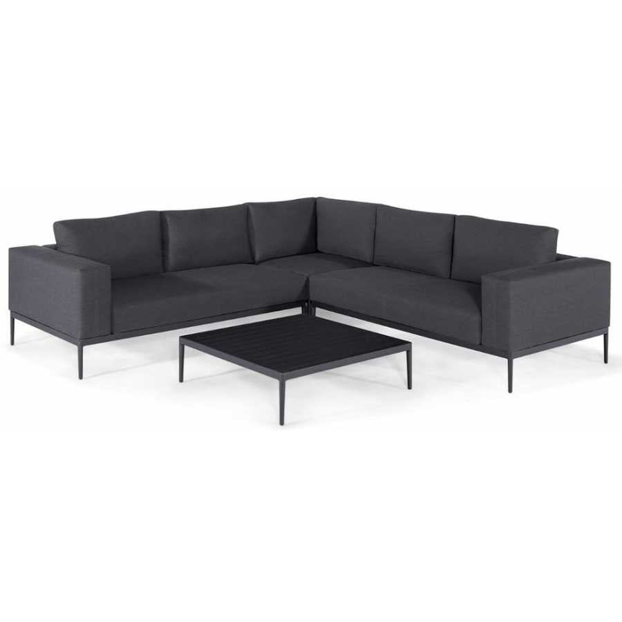 Maze Eve Outdoor Corner Sofa Set - Charcoal