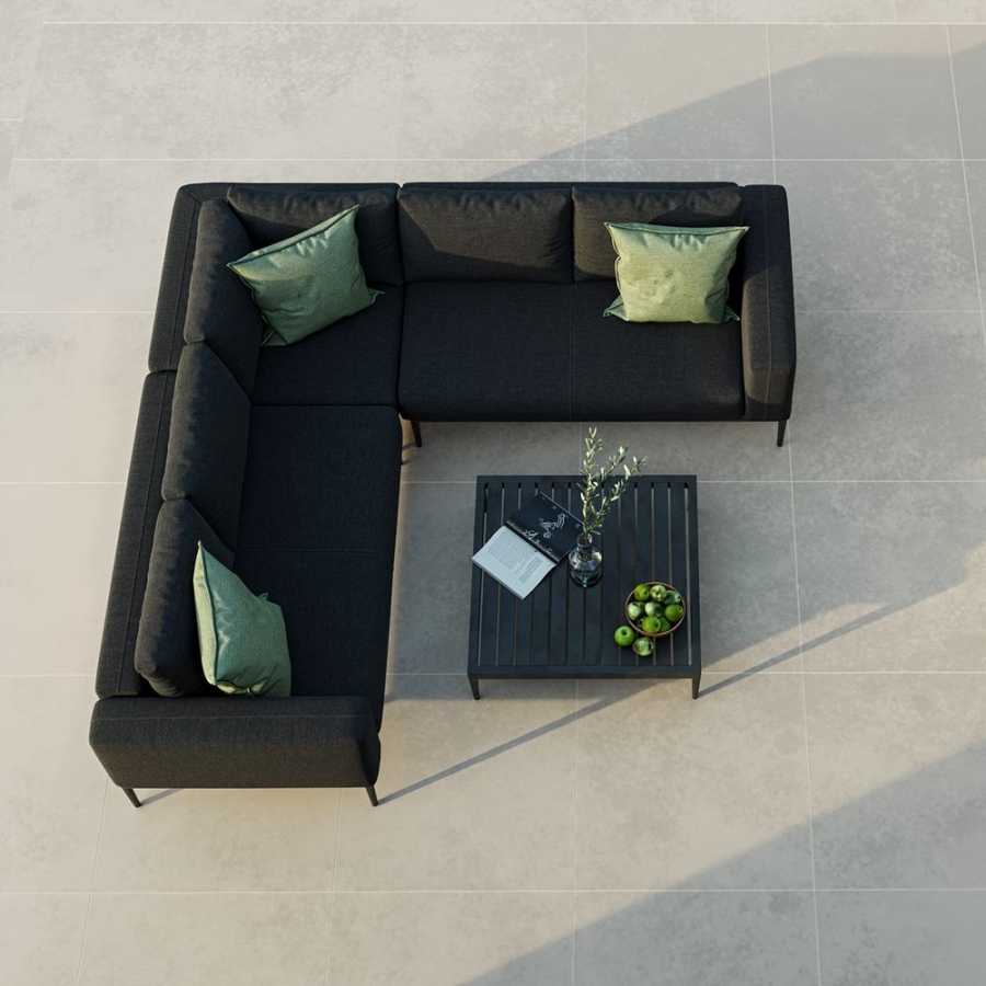 Maze Eve Outdoor Corner Sofa Set - Charcoal