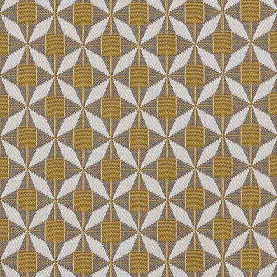 Maze Mosaic Outdoor Footstool - Yellow