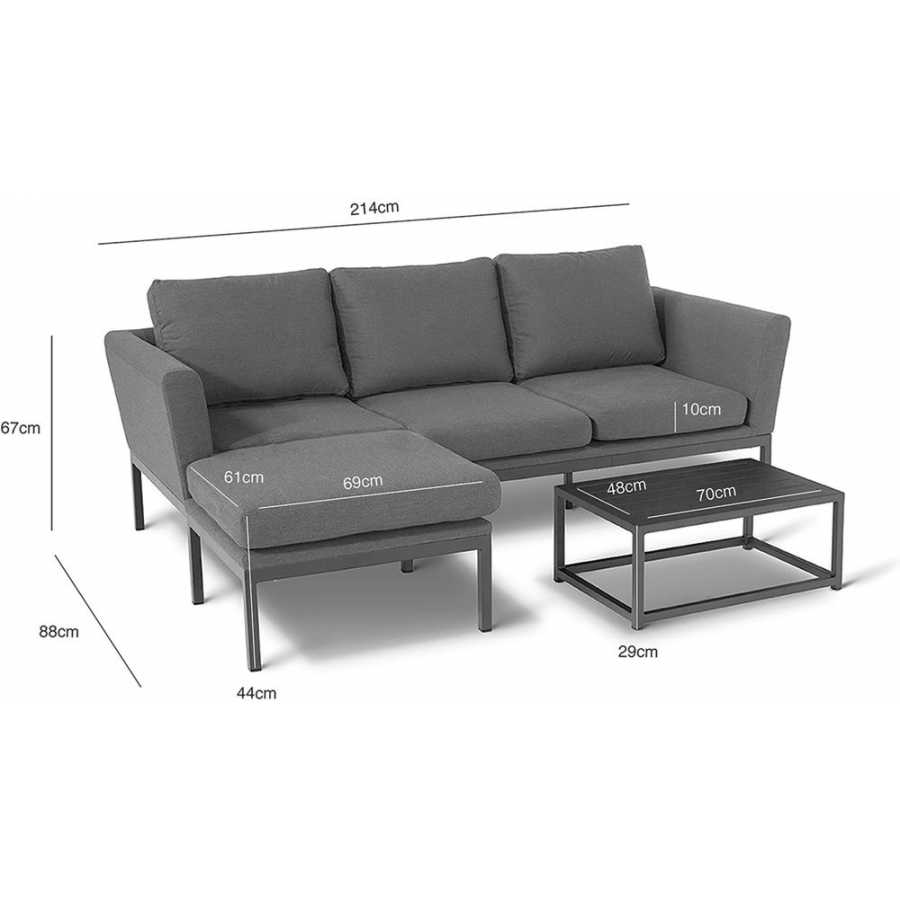 Maze Pulse Outdoor Sofa Set - Flanelle