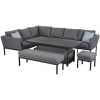 Maze Pulse Right 10 Seater Outdoor Corner Sofa Set With Rising Table - Flanelle