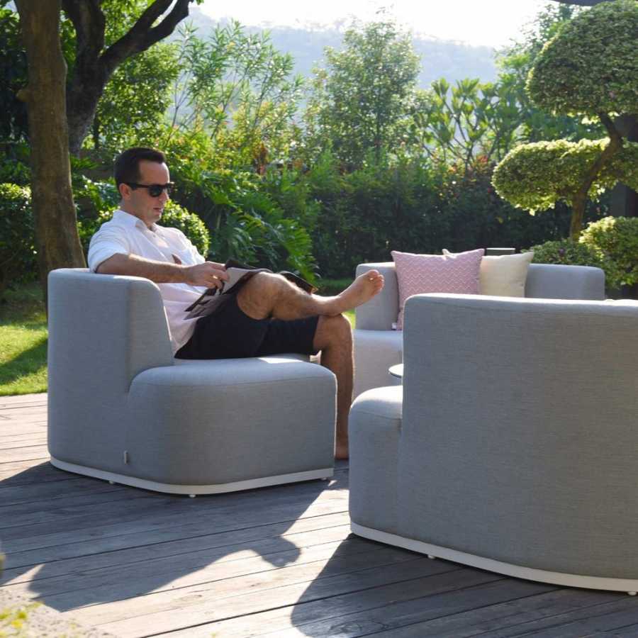 Maze Snug Outdoor Sofa Set With Rising Table - Lead Chine