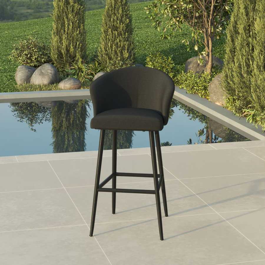 Maze Zen Outdoor Bar Chair - Charcoal