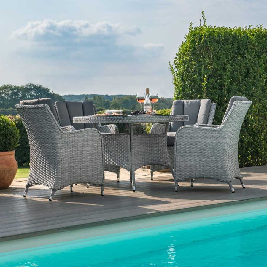 Maze Ascot Round 4 Seater Outdoor Dining Set