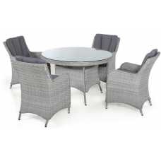 Maze Ascot Round 4 Seater Outdoor Dining Set