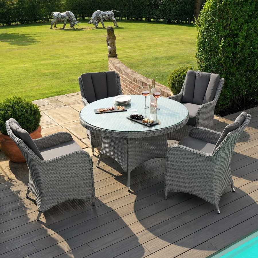 Maze Ascot Round 4 Seater Outdoor Dining Set