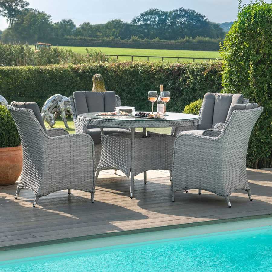 Maze Ascot Round 4 Seater Outdoor Dining Set