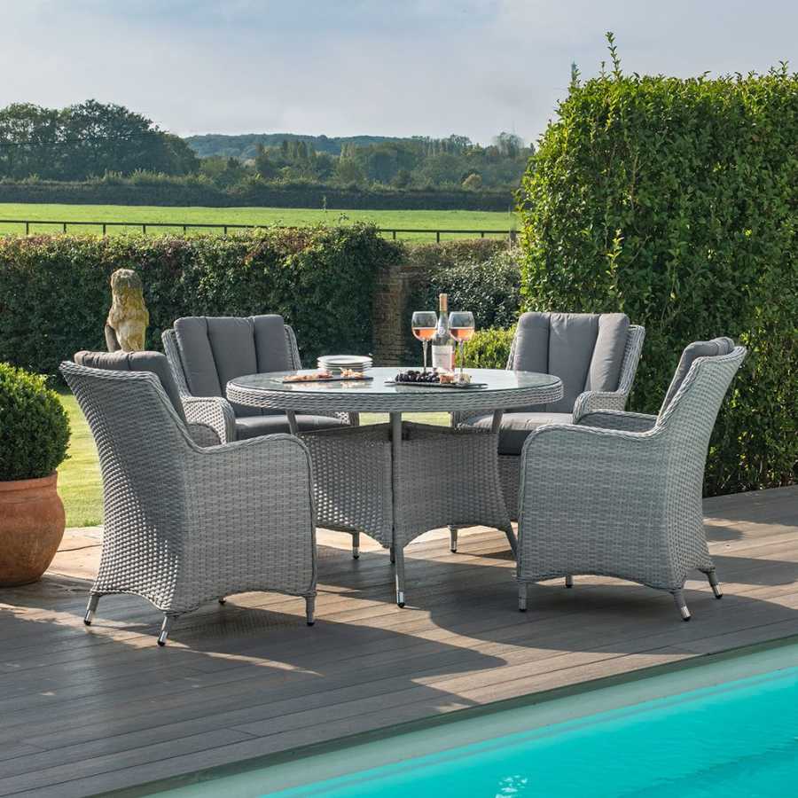 Maze Ascot Round 4 Seater Outdoor Dining Set