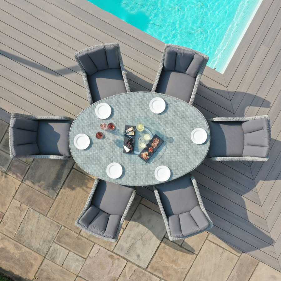 Maze Ascot Oval 6 Seater Outdoor Dining Set