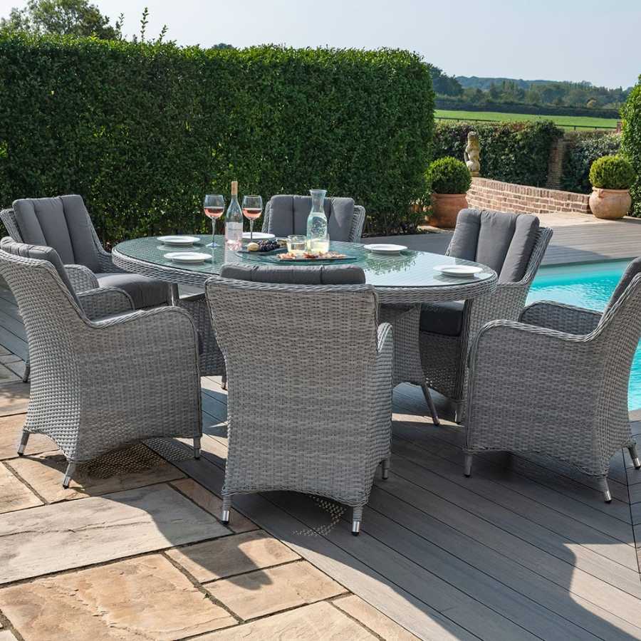 Maze Ascot Oval 6 Seater Outdoor Dining Set