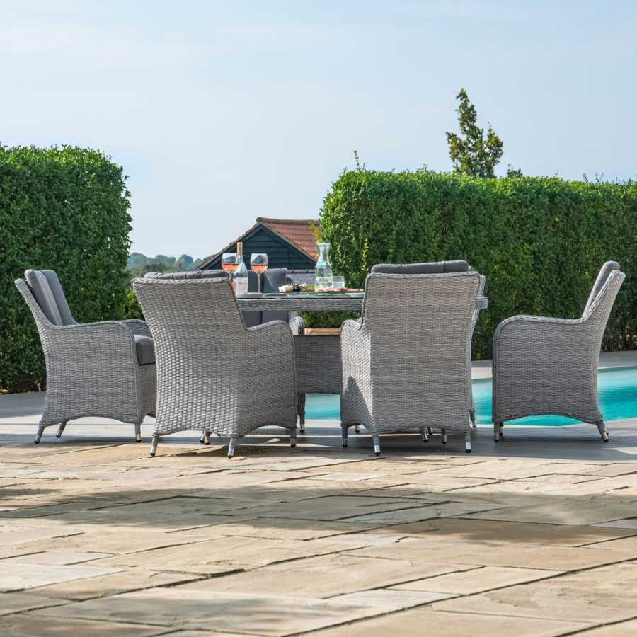 Maze Ascot Oval 6 Seater Outdoor Dining Set