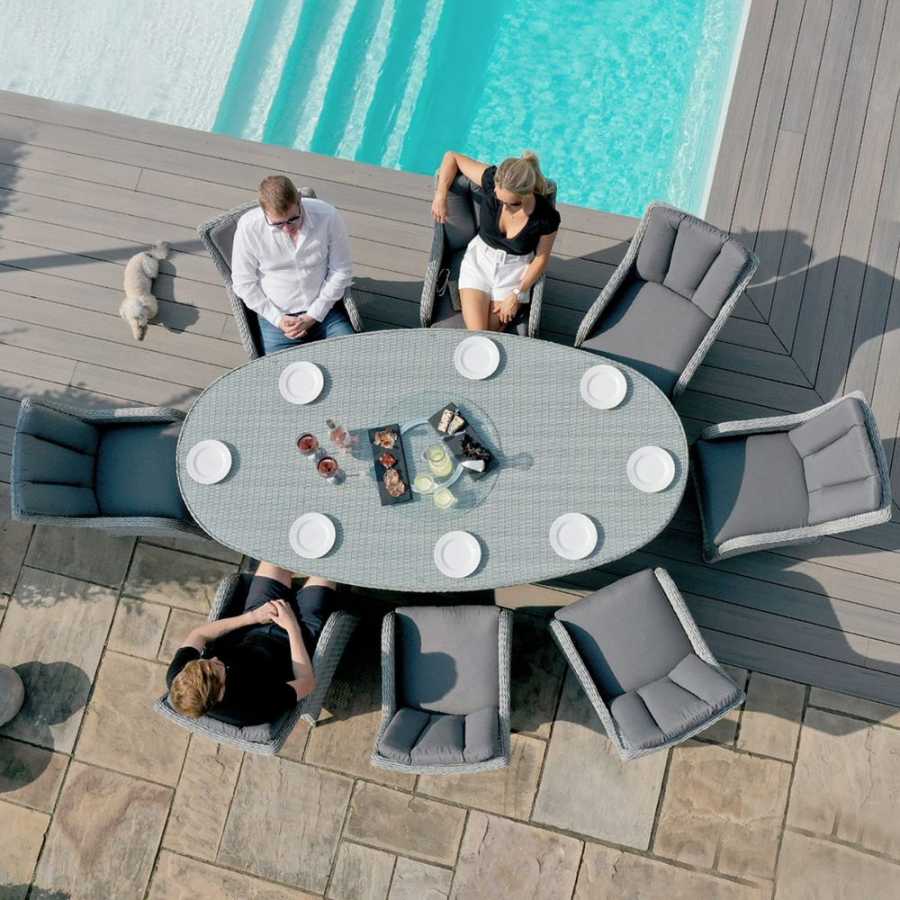 Maze Ascot Oval 8 Seater Outdoor Dining Set