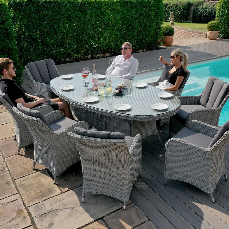 Maze Ascot Oval 8 Seater Outdoor Dining Set