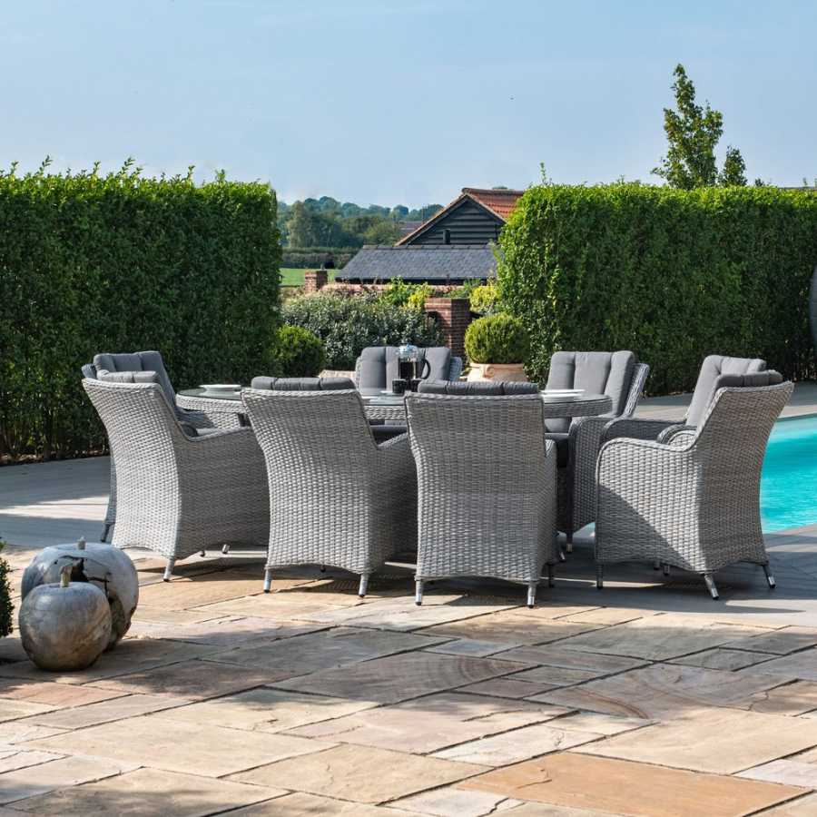 Maze Ascot Oval 8 Seater Outdoor Dining Set