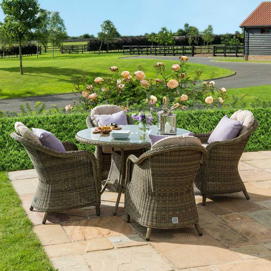 Maze Winchester Heritage Round 4 Seater Outdoor Dining Set