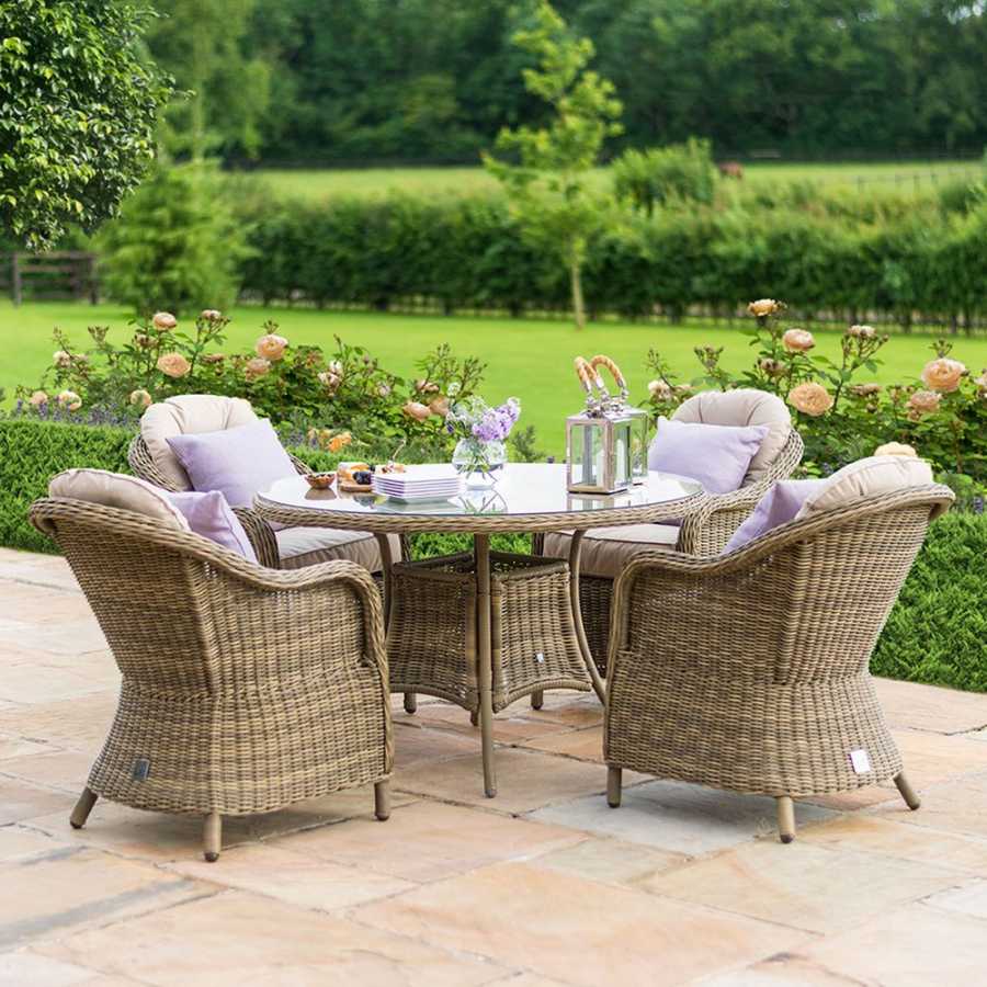 Maze Winchester Heritage Round 4 Seater Outdoor Dining Set