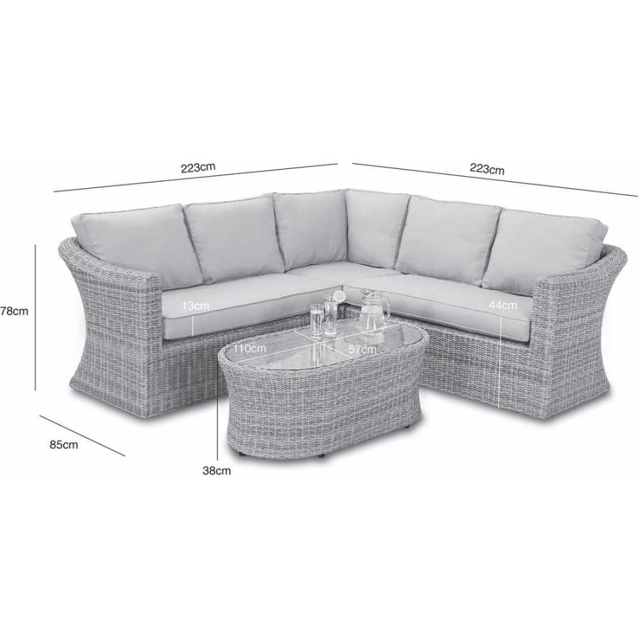 Maze Oxford 5 Seater Outdoor Corner Sofa Set