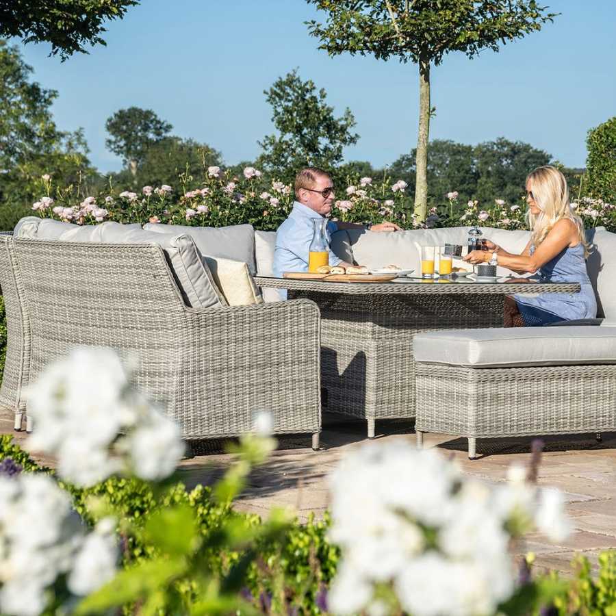 Maze Oxford Outdoor Sofa Set With Rising Table