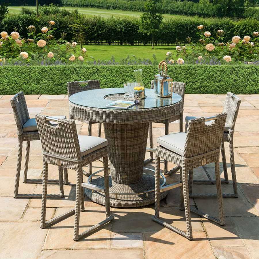 Maze Oxford Outdoor Bar Set With Ice Bucket Table