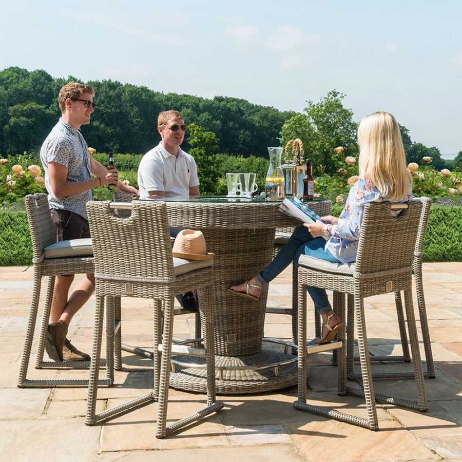 Maze Oxford Outdoor Bar Set With Ice Bucket Table