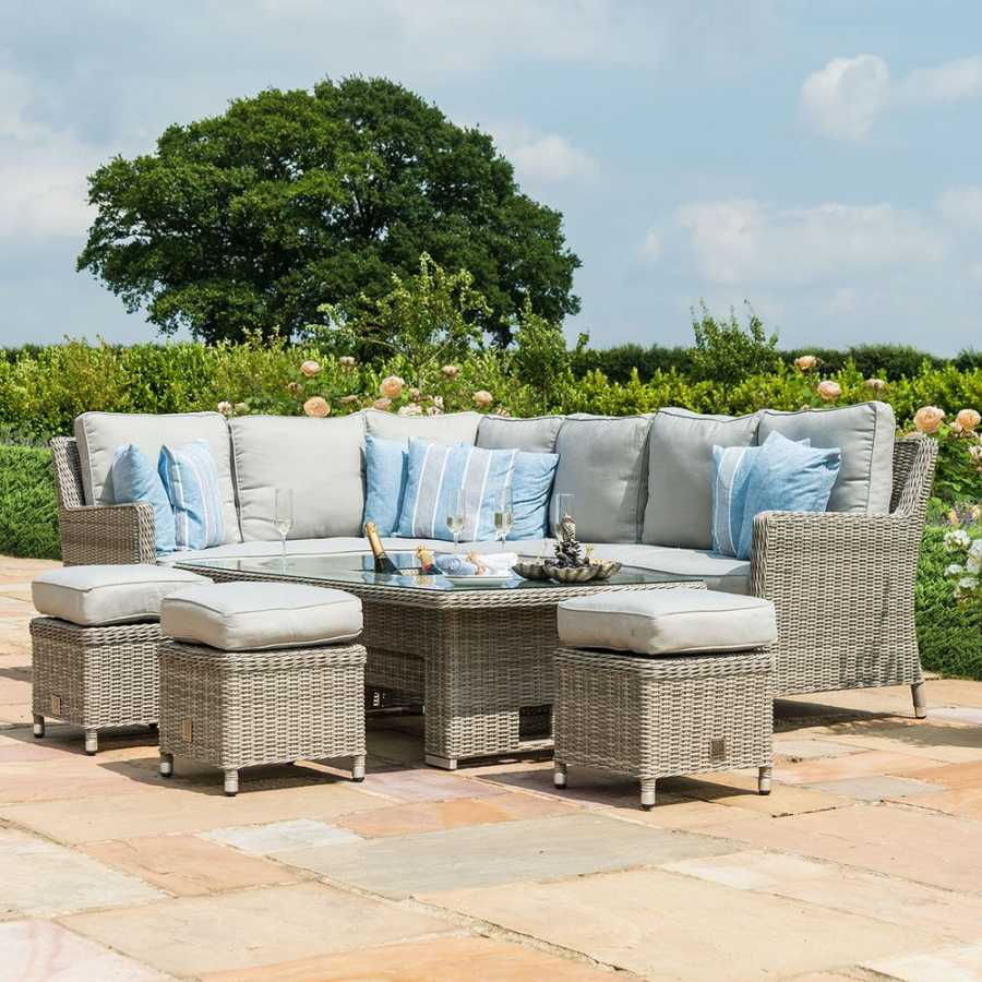 Maze Oxford 9 Seater Outdoor Corner Sofa Set With Rising Ice Bucket Table