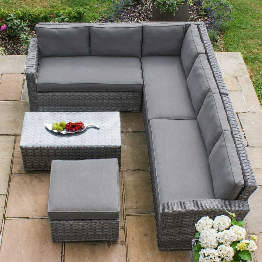 Maze Victoria 7 Seater Outdoor Corner Sofa Set
