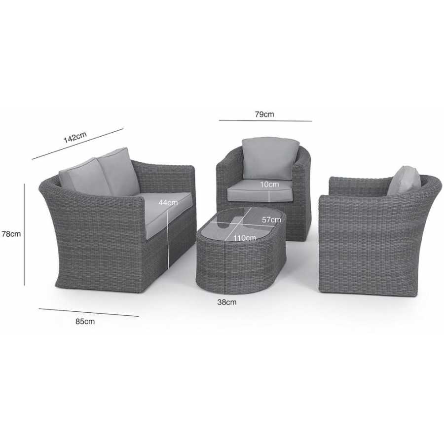 Maze Winchester 4 Seater Outdoor Sofa Set